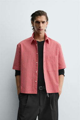 CHECKED RELAXED FIT SHIRT - Zara фото 2
