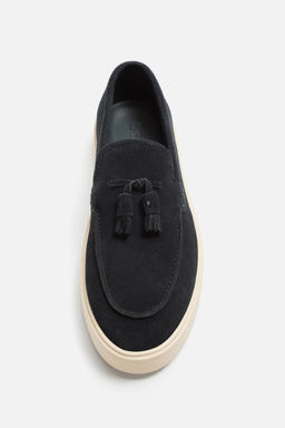 CASUAL LEATHER TASSEL LOAFERS - Zara фото 6