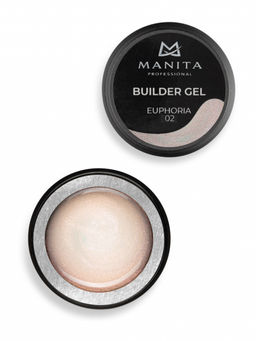 Manita Professional Гель моделирующий для ногтей с хлопьями юки / Builder Gel Euphoria №02, 15 мл