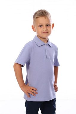 Ф026 Футболка Поло кор. рукав (серая) - Милаша фото 2
