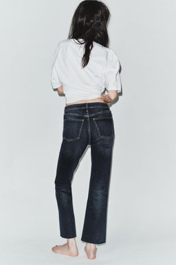 JEANS TRF CROPPED FLARE TIRO ALTO / Marino - Zara фото 5