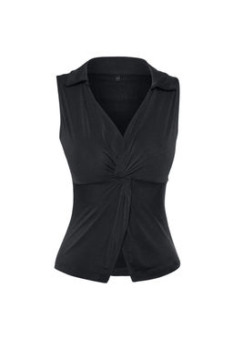 Trendyolmilla Bordo Fitted/Vucuda Oturan Polo Yaka Esnek Orme Bluz TWOSS24BZ00085 фото 6