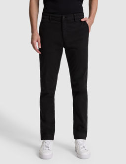 Siyah Slim Fit Pamuk Kar___ml_ Kanvas Pantolon