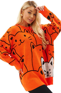 Женский удлиненный свитер оверсайз Happyfox - Happy fox фото 7