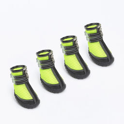 Ботинки высокие для больших собак, набор 4 шт, размер S (подошва 8х 5,7см), чёрно-салатовые 977641 - Simaland фото 8