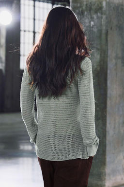 CUT KNIT POLO NECK SWEATER - Zara фото 4