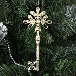 Новогоднее украшение Ключ 15.2*7.2*0.5 см / LF-7529G/S /уп 1000/ - Галеонтрейд фото 2