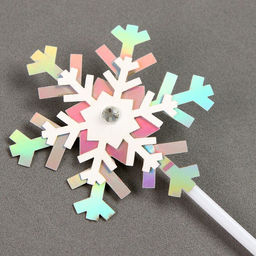 Набор для украшения торта Снежинки, разноцветный, 3 шт. - Страна карнавалия фото 2