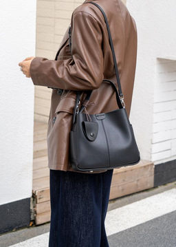 Женская сумка, кожа, MIRONPAN 26006 Черный