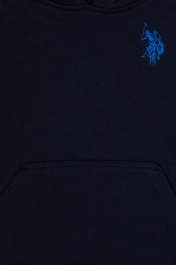 Erkek _ocuk Lacivert Basic Kap__onlu Sweatshirt - U.s. polo assn фото 3