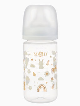 Бутылочка для кормления M&B, ШГ Ø50 мм, +3мес., 260 мл.