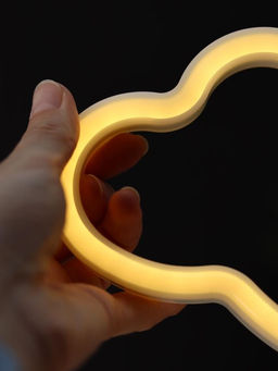 Неоновый LED ночник настольный "Cloud", тёплое свечение (30,5х27 см)