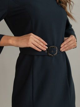 платье прямого силуэта приталенное рельефами - Трика фото 7