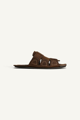 LEATHER SANDALS WITH STRAPS - LIMITED EDITION - Zara фото 7