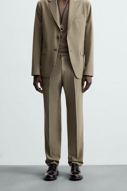 TEXTURED SUIT TROUSERS - Zara фото 2