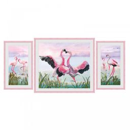 Набор для вышивания Нова Слобода СР 6550 Танец фламинго 60 х 30 см