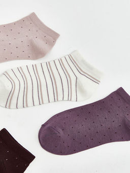 Desenli Kad?n Patik ?orap 5li