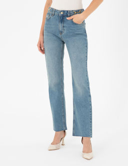 A__k Mavi Straight Fit Jean Pantolon