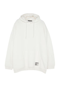 TRENDYOL MAN Antrasit Buyuk Beden Oversize Basic Rahat Kapusonlu Etiketli Ici Polarl? Sweatshirt TMNAW24AO00000 - Trendyolmilla фото 16