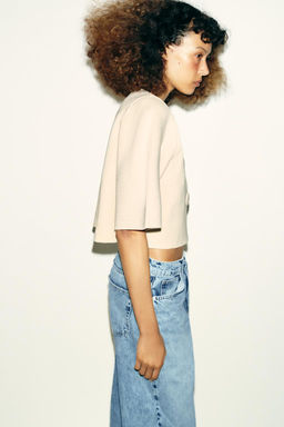 SHORT KNIT CARDIGAN - Zara фото 11