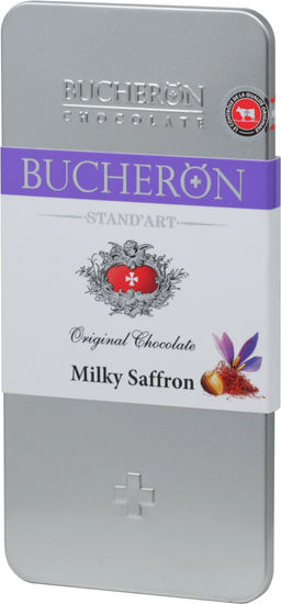 BUCHERON. Standart. Молочный с шафраном и орехами 100 гр. жест.банка