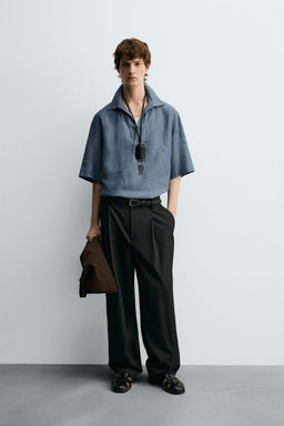 100% LINEN POLO SHIRT