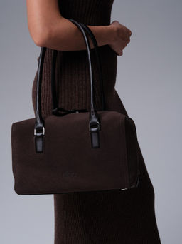 Замшевая сумка Cube DBR 31333 темно-коричневый фото 3