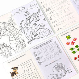 Набор в дорогу с мягкой игрушкой Динозавр, 8 предметов - Milo toys фото 8