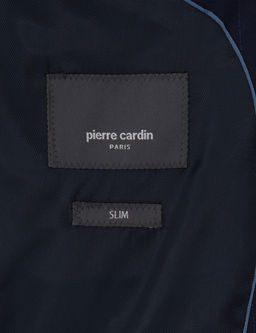 Lacivert Slim Fit %100 Y_n Ekose Tak_m Elbise