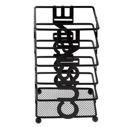 Кухня Подставка металлическая, окрашенная для столовых приборов 10х10см h16,5см, цвет - черный матовый (Китай) - Домашняя мода фото 3