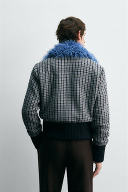 CONTRAST CHECK BOMBER JACKET HARRY LAMBERT FOR ZARA X DISNEY  фото 3