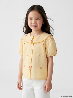 Nak??l? Poplin K?z ?ocuk G?mlek