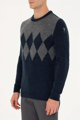 U. S. Polo Assn Мужской темно-синий свитер - U.s. polo assn фото 6