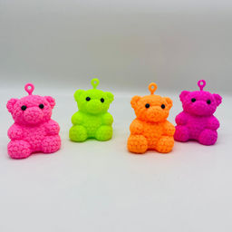 Мякиш антистресс Медведь роза 12 шт в уп