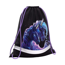 Цена за 1 шт. Мешок для обуви ErichKrause 365x440мм Black Unicorn