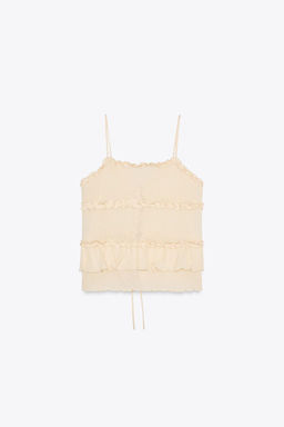 RUFFLED KNIT TOP - Zara фото 8