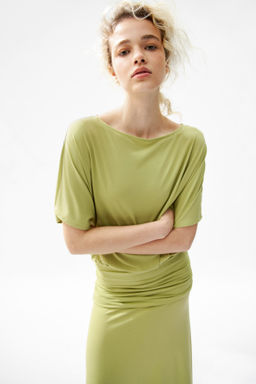 Maxivestido drapeado - H&m фото 5