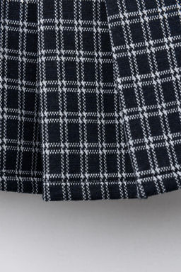 CHECKED BERMUDA SKORT WITH PLEATS - Zara фото 4