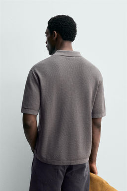 POLO PUNTO RELAXED FIT / Gris - Zara фото 3