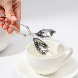 Цена за 2 шт. Ситечко для чая Доляна «Сердце», 15.5 см, нержавеющая сталь, серебристое