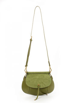 LACCOMA сумка АМ2080-С-зеленый натуральная кожа хлопок