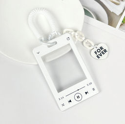 Футляр для карт с брелоком ПО ПЛАНУ. "Forever song", white