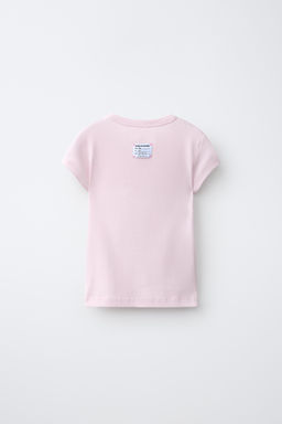 CAMISETA ESTAMPADA TEXTO / Rosa claro - Zara фото 2