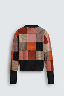 PATCHWORK JUMPER HARRY LAMBERT FOR ZARA X DISNEY  фото 9