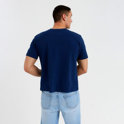 Футболка мужская MINAKU REGULAR FIT: цвет синий, р-р 48