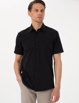 Siyah Basic Regular Fit K_sa Kollu Cepli G_mlek - Pierre cardin фото 3