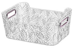 Органайзер для хранения 25*17,5*10,7 см с металлическими ручками, прозрачный пластик - Elan gallery фото 3