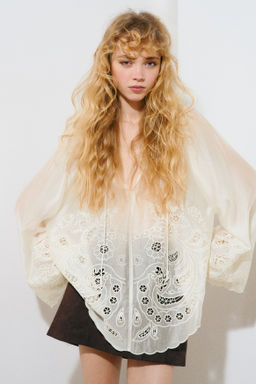 Blusa con bordado ingl?s - H&m фото 6