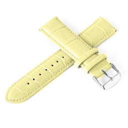 Ремешок для часов натуральная кожа желтый 10 мм C4-10yellow