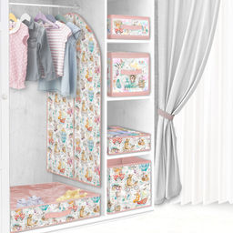 Короба стеллажные, без крышки, 28*28*28 см, набор 3 шт., розов., ПУТЕШАСТИКИ, шт - Valiant фото 5